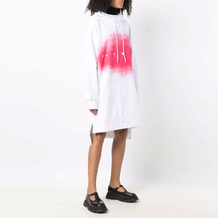 Details for MARNI FW21純色寬鬆連帽長袖洋裝白色 FLJE0131P1-USCS16-LOC55