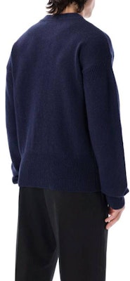 MARNI FW22 Blue Wool Sweater Large Logo Crewneck Pullover. GCMG0262Q0UFH93500B79 Shop MARNI FW22 Blue Wool Sweater Large Logo Crewneck Pullover. GCMG0262Q0UFH93500B79
