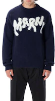 Details for MARNI FW22 藍色羊毛大Logo圓領毛衣 潮流上衣 GCMG0262Q0UFH93500B79