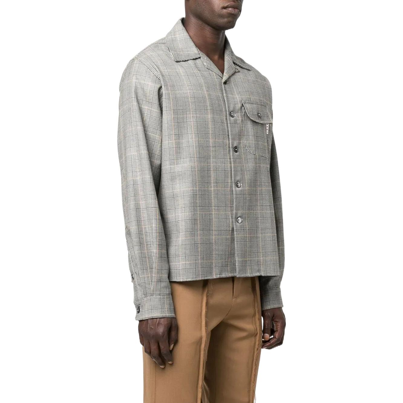 Purchase MARNI FW22 グレー チェック柄 ボタンアップ 長袖シャツ CUMU0246Q0UTW956CHN99
