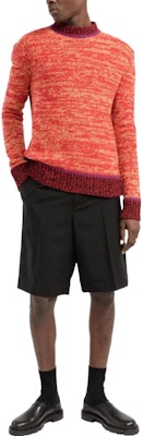 MARNI FW22 Orange Patchwork Crewneck Sweater. GCMG0289Q0UFH941MLR64 Lookbook MARNI FW22 Orange Patchwork Crewneck Sweater. GCMG0289Q0UFH941MLR64