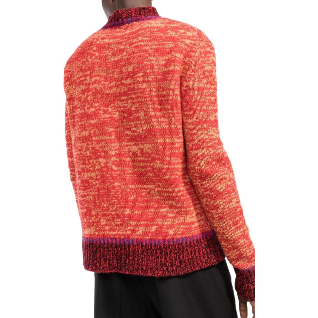 Purchase MARNI FW22 Sweater Patchwork Oranye Crewneck. GCMG0289Q0UFH941MLR64