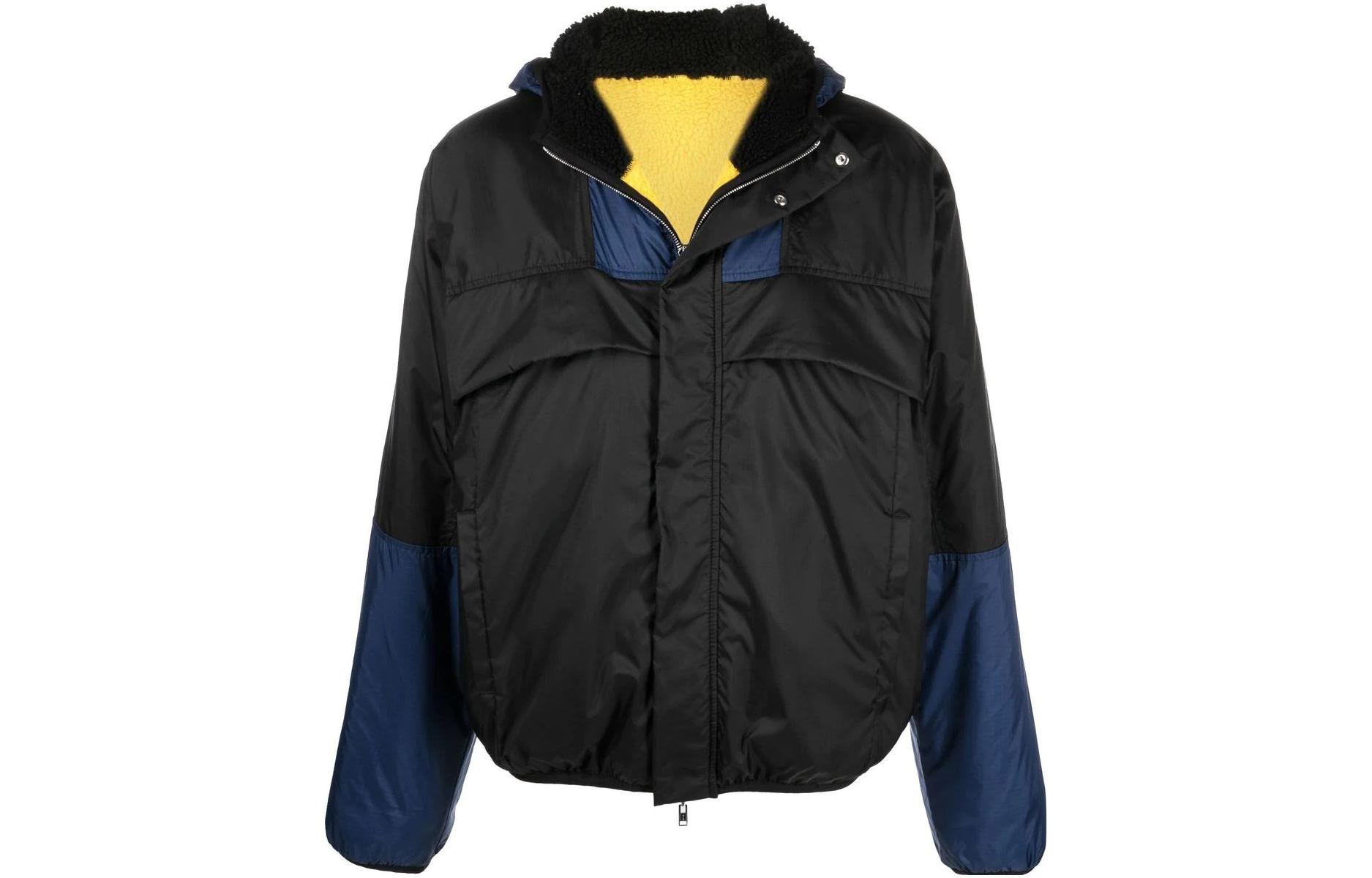 MARNI FW22 Colorblock Mohair Zip-Up Knit Jacket Men’s Watermelon Red CDMG0097Q0-UFU156-CHR16