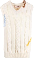 MARNI FW22 Contrast Stitch V-Neck Knit Vest White Men’s. CVMG0088Q0UFWH0700W02 MARNI FW22 Contrast Stitch V-Neck Knit Vest White Men’s. CVMG0088Q0UFWH0700W02