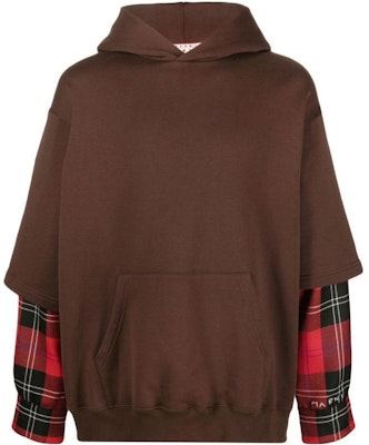 MARNI FW22 Layered Brown Hoodie Long Sleeve Sweatshirt. FUMU0110XQUTC19000M75 Buy MARNI FW22 Layered Brown Hoodie Long Sleeve Sweatshirt. FUMU0110XQUTC19000M75