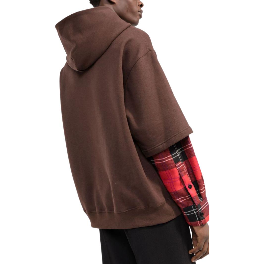 Purchase マルニ FW22 レイヤード ブラウン フーディー 長袖 スウェットシャツ. FUMU0110XQUTC19000M75