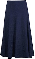 MARNI FW22 Minimalist High-Waisted Midi Skirt in Blue GOMA0418A0-UTV902-00B80 MARNI FW22 Minimalist High-Waisted Midi Skirt in Blue GOMA0418A0-UTV902-00B80