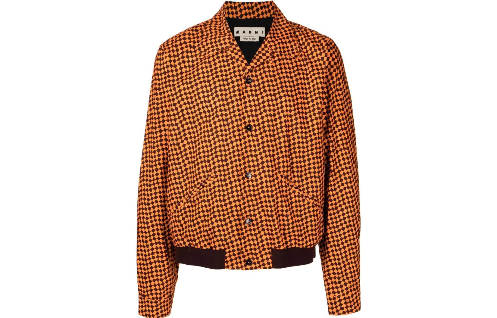 MARNI FW22 Pink Single-Breasted Long Sleeve Jacket CUMU0195Q1UTC08300C22