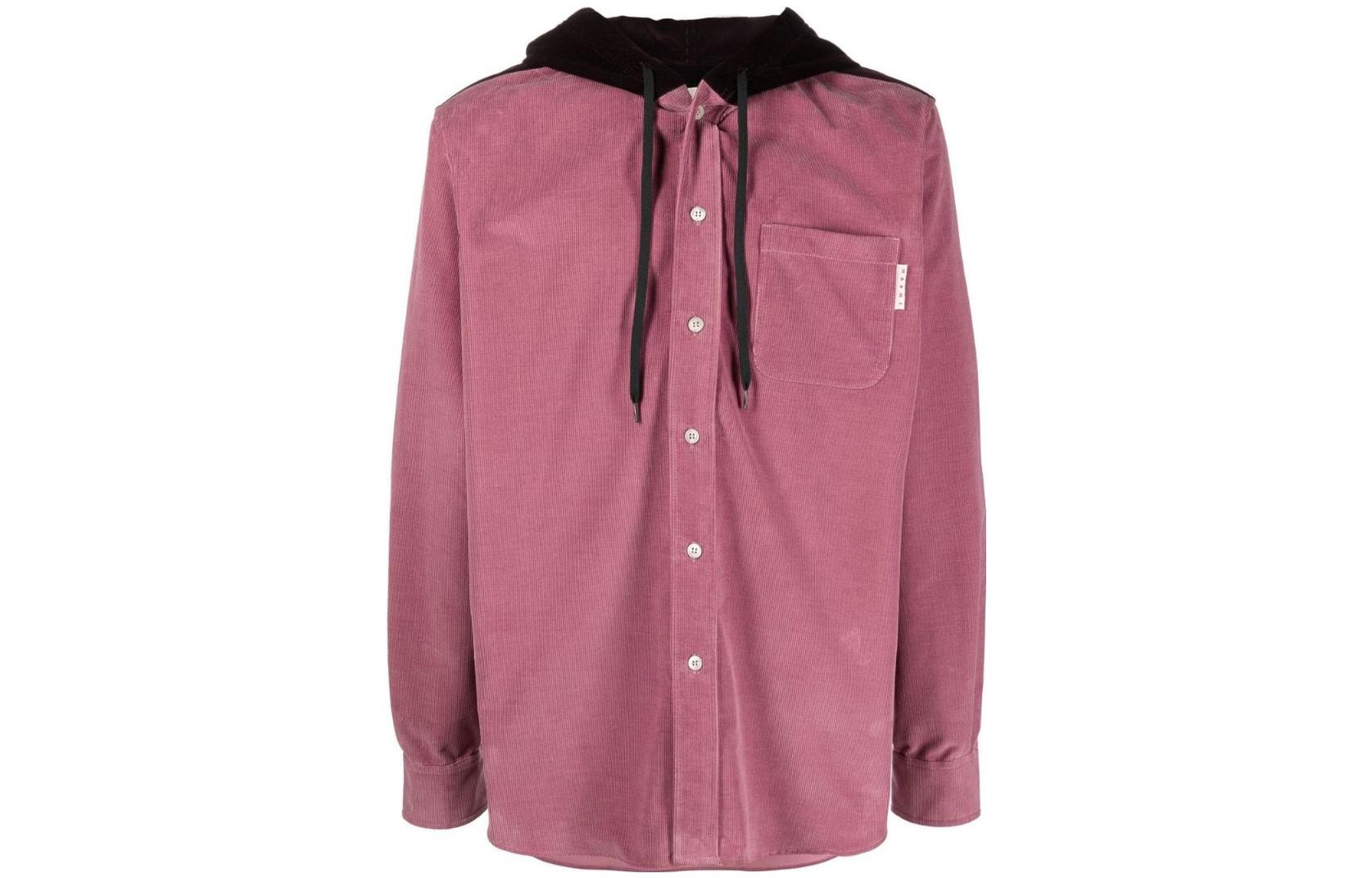 MARNI FW22 Plain Logo Patch Crewneck Casual Sweatshirt Khaki FUMU0074DX-UTC164-00W13