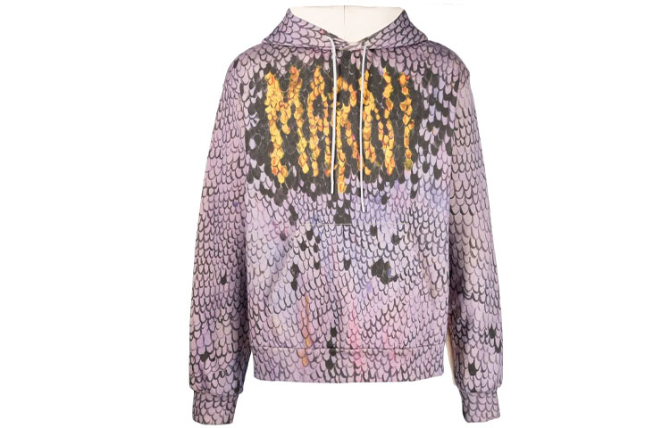 MARNI FW22 Rear Letter Print Hoodie Off-White FUMU0067P0USCU67-BLW03