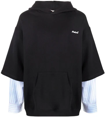 MARNI FW22 Two-Toned Layered Hoodie Black FUMU0110QXUTC164-00N99 Buy MARNI FW22 Two-Toned Layered Hoodie Black FUMU0110QXUTC164-00N99
