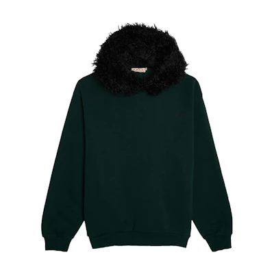 MARNI FW23 Letter Print Lace-Up Hoodie White Mens CUMU0195A5-UTC290-MMW01