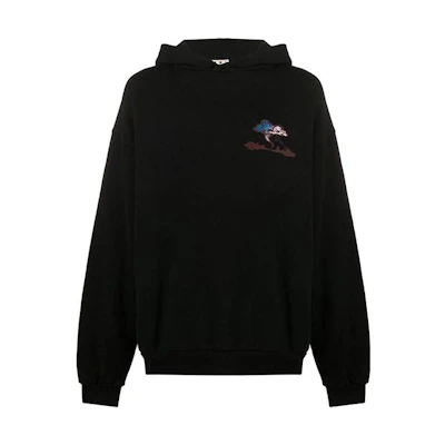 MARNI FW24 Bleached Effect Hoodie Black FUMU0073GSUSCY09-BLACK