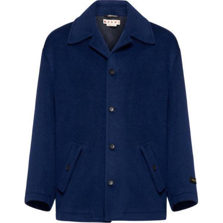 MARNI FW24 Color-Block Zip-Up Jacket Beige Long Sleeve Outerwear JUMU0165QSUTP77500W40