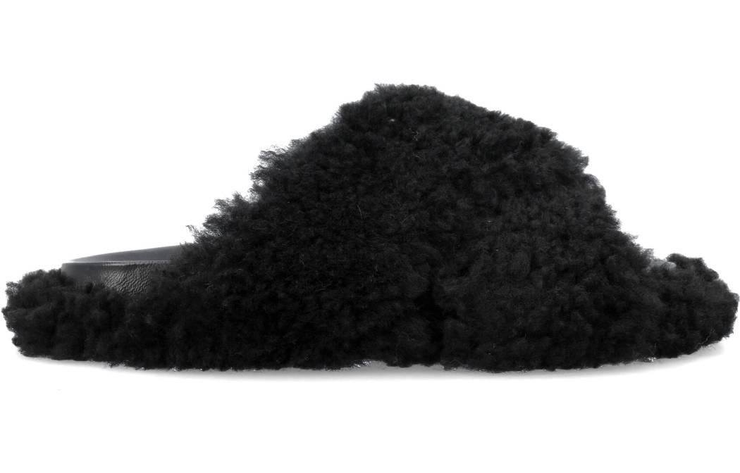 Marni Givenchy Slide 'Black Shearling' FBMS014201LM07100N9