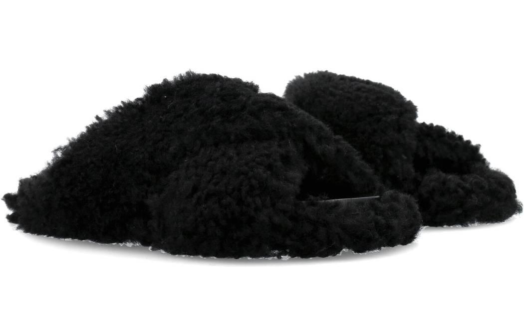 Lookbook Marni Givenchy Selipar 'Black Shearling' FBMS014201LM07100N9