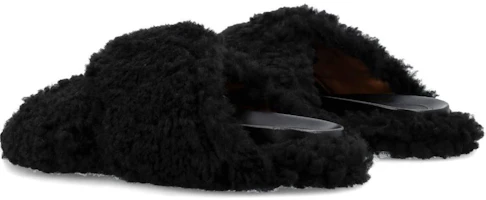 Shop Marni Givenchy Ciabatte ''Pelo Nero'' FBMS014201LM07100N9
