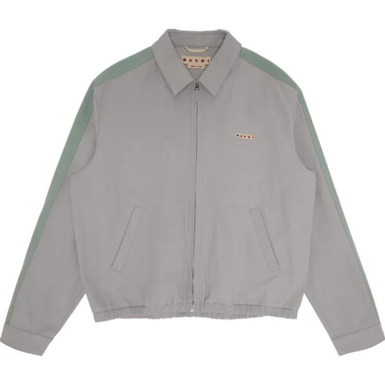 MARNI Green Double-Breasted Long Sleeve Tailored Blazer Jacket TUMY0025U0ULV86900V62