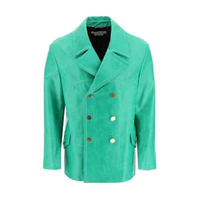 Marni Green Logo Floral Loose-Fit Button-Up Jacket JUMU0145W1-UTP753-MDV67