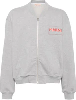 MARNI Grey Logo Print Applique Long Sleeve Sweatshirt FUMU0136X0UTC39700N15-GREY MARNI Grey Logo Print Applique Long Sleeve Sweatshirt FUMU0136X0UTC39700N15-GREY