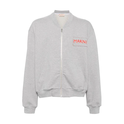 MARNI Hand-Drawn Floral Zip Hoodie Jacket Multicolor JUJU0022A0-S30763-MAR65