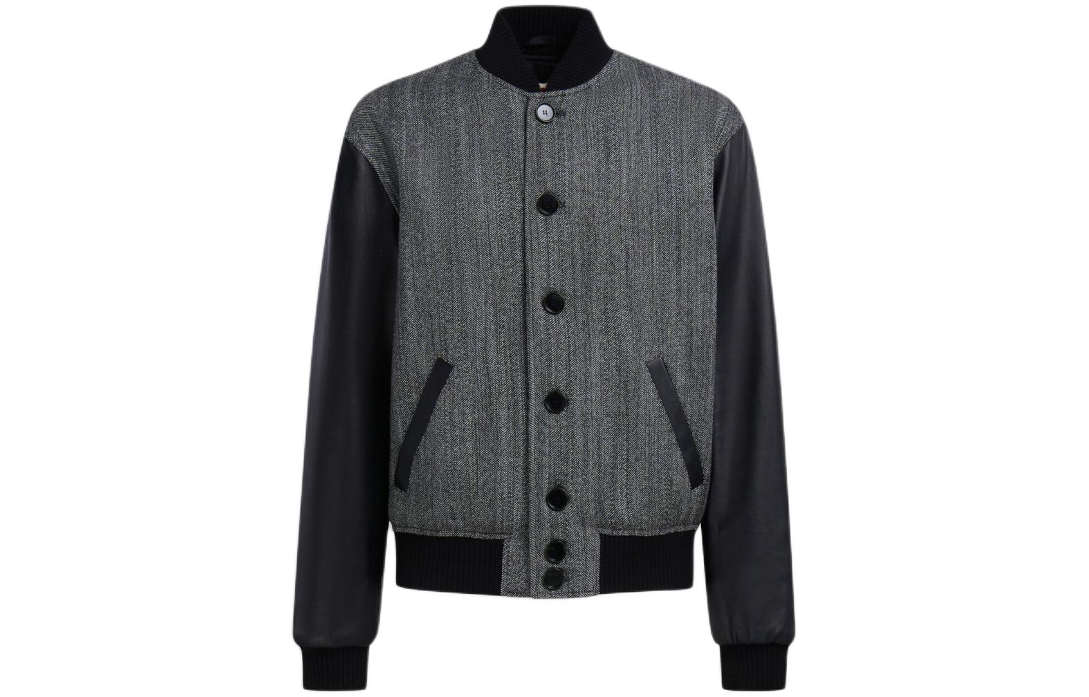 MARNI Houndstooth Patchwork Long Sleeve Jacket Brown Mens CUMU0310K0UTWA23PDR80