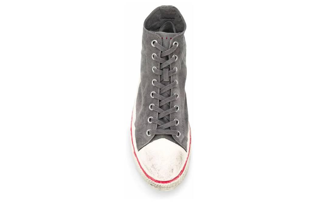 Marni High-Top Canvas Sneakers 'Grey Denim' 圖 4