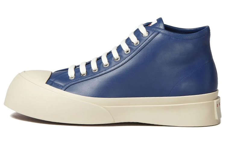 Marni High-Top Leather Sneaker 'Blue Fashion'