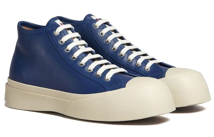 Marni High-Top Leather Sneaker 'Blue Fashion' 圖 2