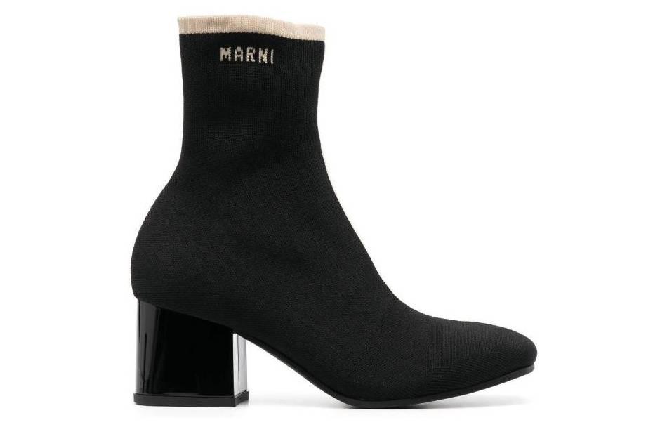 Marni Knit Ankle Boot 'Black