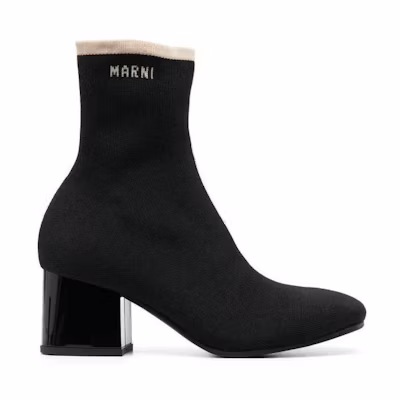 Marni Knit Ankle Boot 'Black