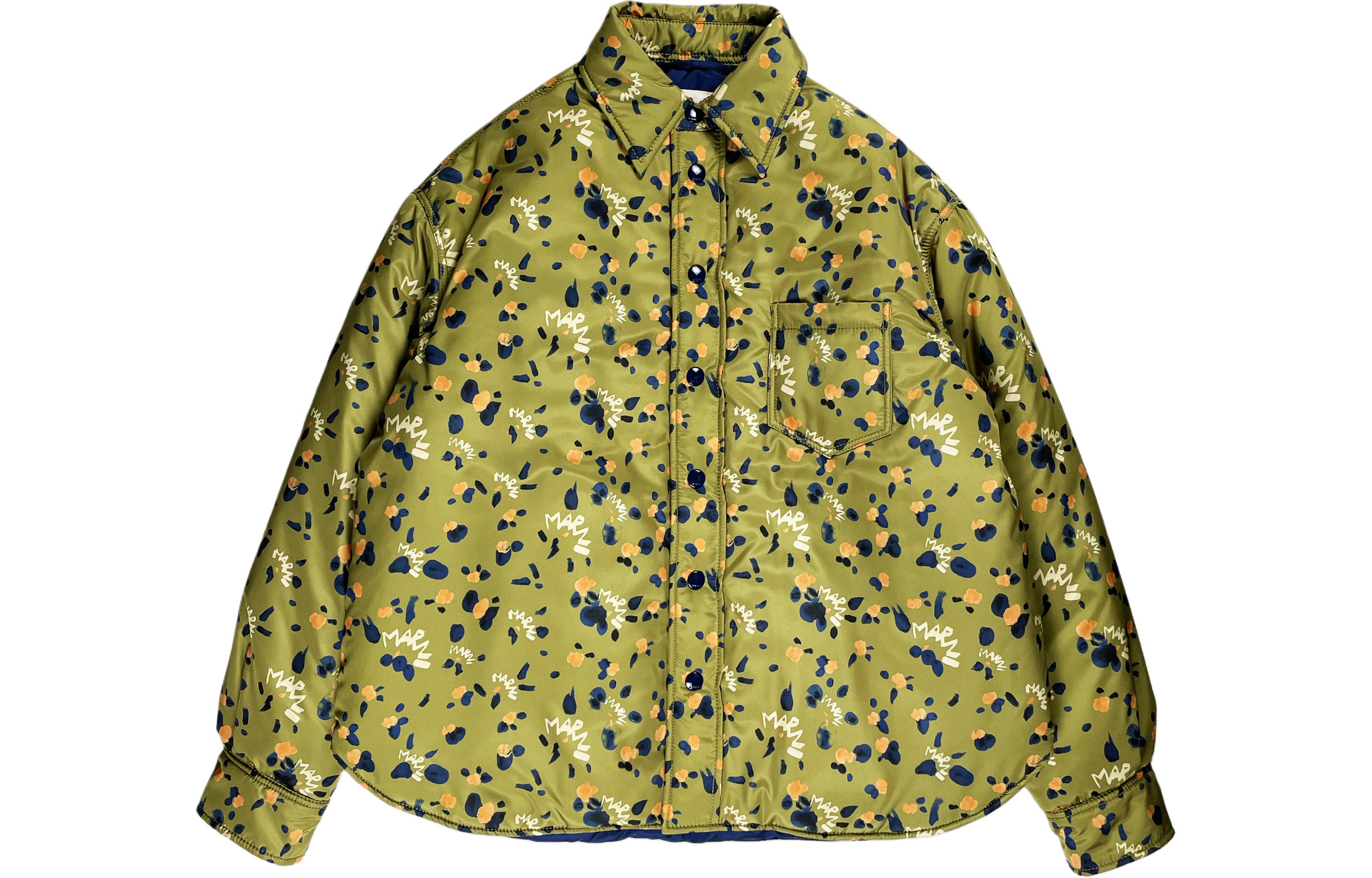 MARNI Letter Print Crewneck Pullover Sweatshirt Red () FUMU0074P0-S25495-00R60