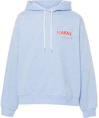 MARNI Logo Applique Drop Shoulder Sweatshirt Light Blue (Menswear) FUMU0137X0UTC397-BLUE Buy MARNI Logo Applique Drop Shoulder Sweatshirt Light Blue (Menswear) FUMU0137X0UTC397-BLUE