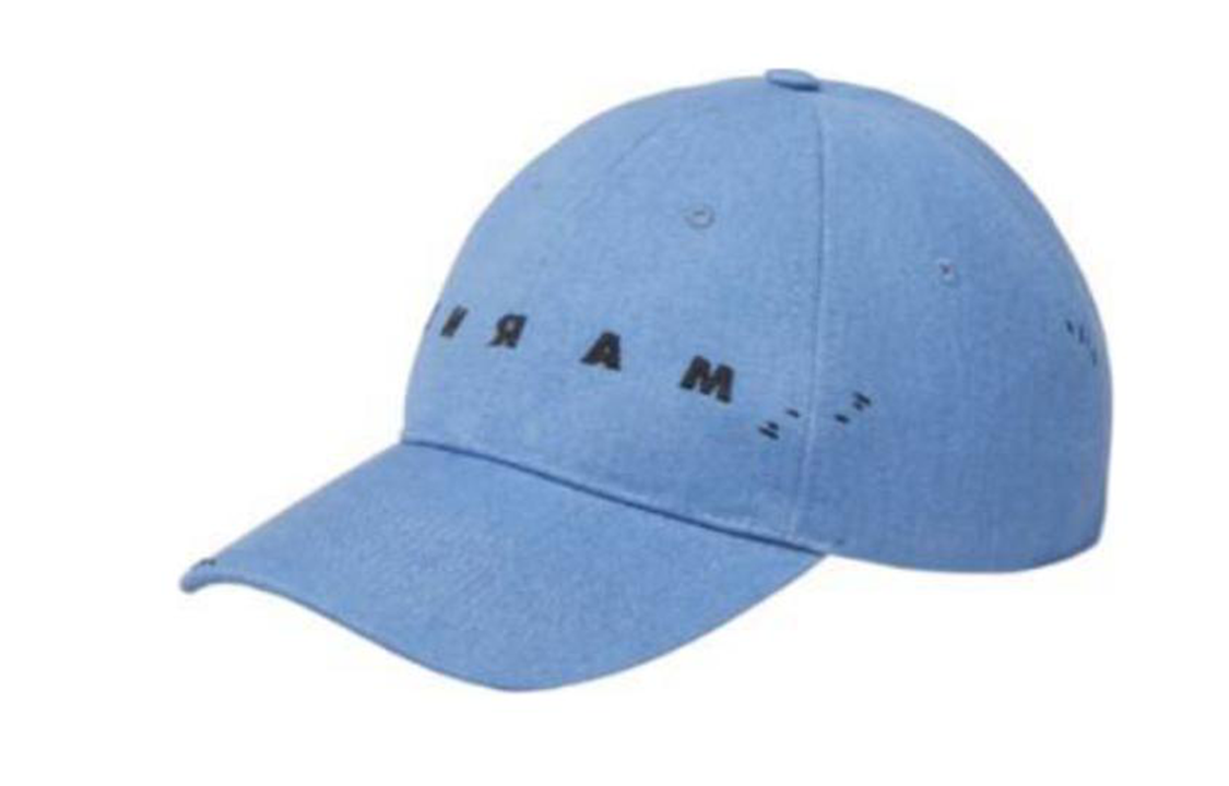 Order Topi Besbol Kapas Sulam Logo MARNI Biru Lelaki. CLZC0108S2UTC34200B52