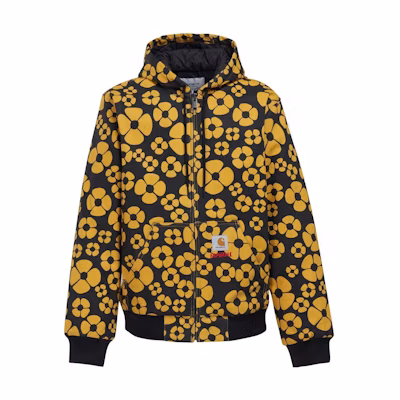 MARNI Logo Hooded Zip-Up Jacket Glass Color JUMU0164UX-UTP772-00W09