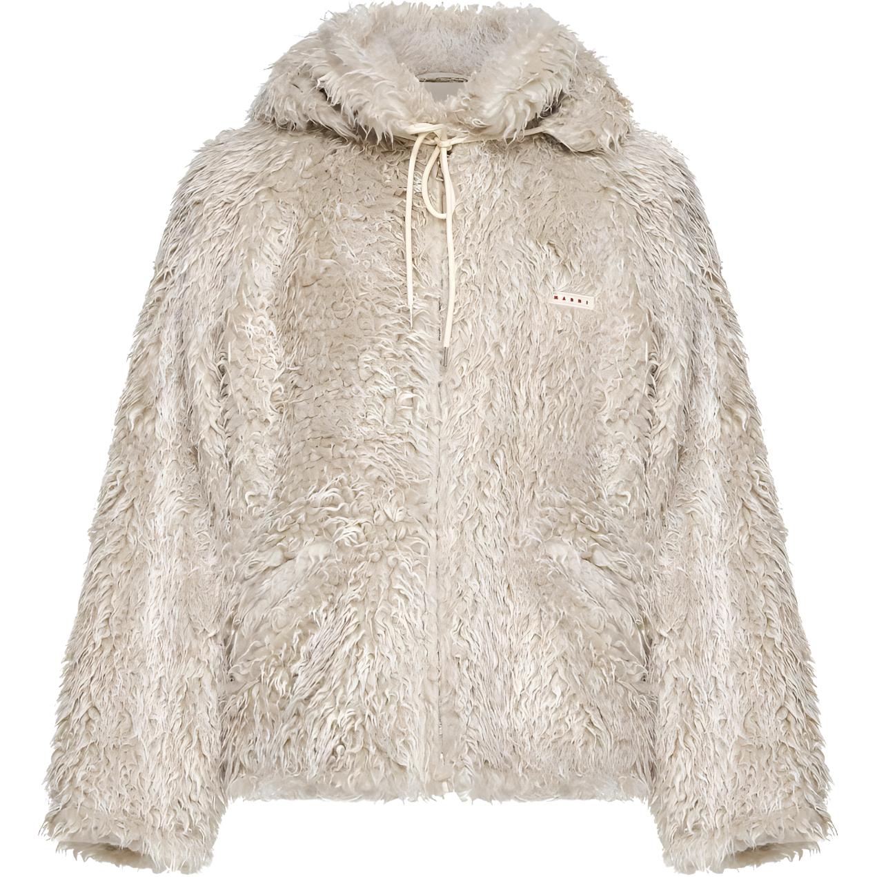 MARNI Logo Oversized Pink Hoodie for Men POIZON240809817