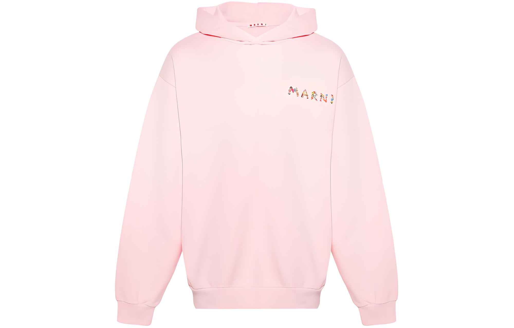 MARNI Logo Print Cotton Long Sleeve Sweatshirt White () FUMU0074PFUSCW62GOW02-WHITE