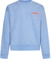 MARNI Logo Print Crewneck Long Sleeve Sweatshirt Blue FUMU0074X1UTC39700B21 MARNI Logo Print Crewneck Long Sleeve Sweatshirt Blue FUMU0074X1UTC39700B21
