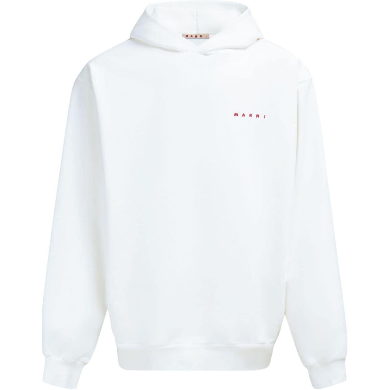 MARNI Logo Printed Pastel Pink Pullover Sweatshirt Unisex FUMU0067P7-USCU35-LMC03