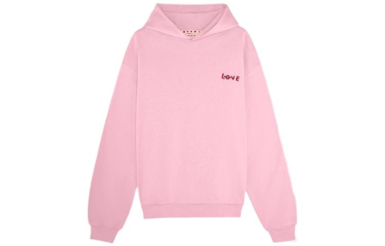 MARNI Loose Fit Pullover Sweatshirt Letter Print Blue FUMU0067P0-BLB60