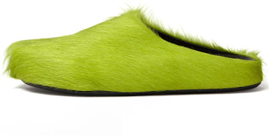 Marni Long Hair Calfskin Fussbett Sabot Mule Light Lime 'Green' SBMR000600P412200V07 Marni Long Hair Calfskin Fussbett Sabot Mule Light Lime 'Green' SBMR000600P412200V07