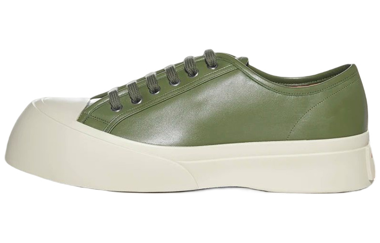 Marni Low Top Fashion Sneaker 'Green Leather'