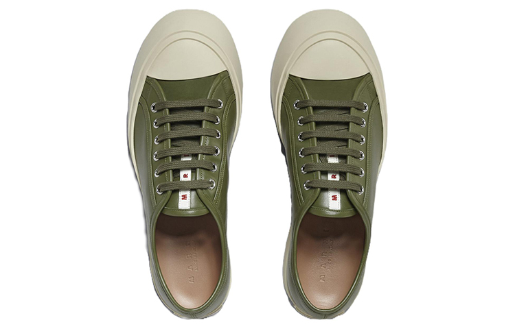 Marni Low Top Fashion Sneaker 'Green Leather' 圖 4