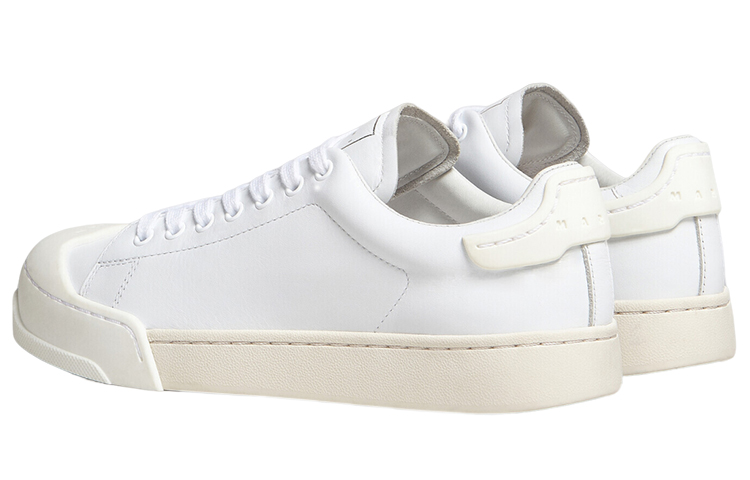 Marni Low Top Leather Sneakers 'White Fashion' 圖 3