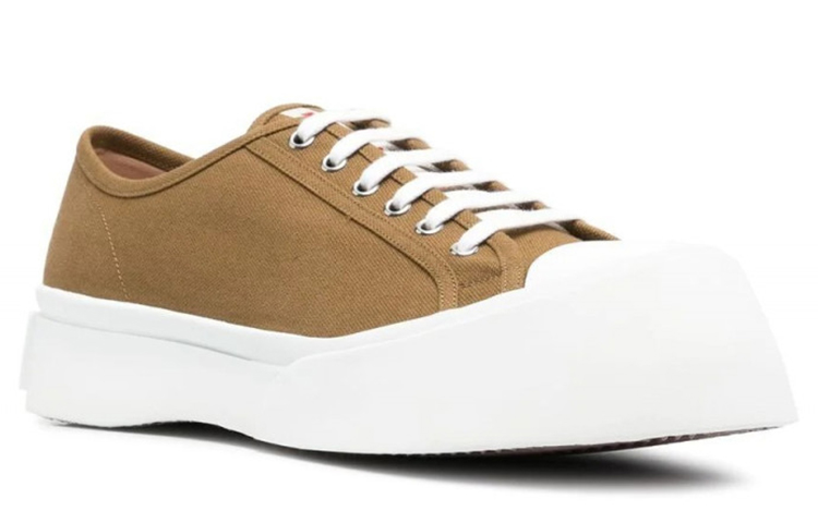 Order MARNI 時尚簡約厚底 低筒運動板鞋 橄欖綠