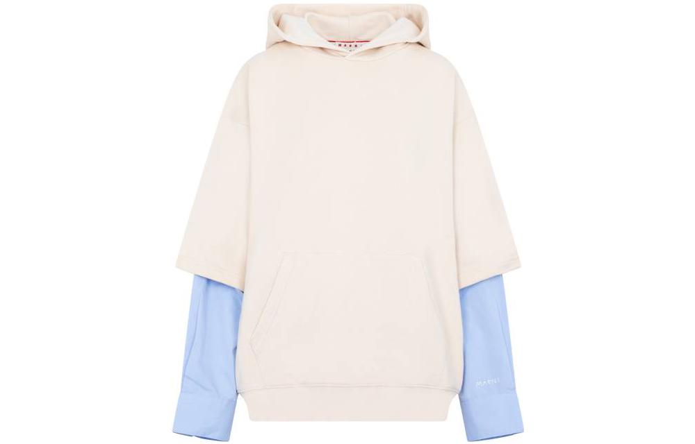 Order MARNI メンズ 長袖 フーディー マルチカラー - ツートーン レイヤードデザイン. FUMU0110Q1UTC08500W06