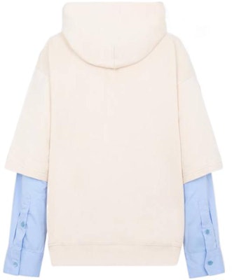 MARNI Multi-Color Long Sleeve Hoodie for Men - Two-Tone Layered Design. FUMU0110Q1UTC08500W06 Lookbook MARNI Multi-Color Long Sleeve Hoodie for Men - Two-Tone Layered Design. FUMU0110Q1UTC08500W06