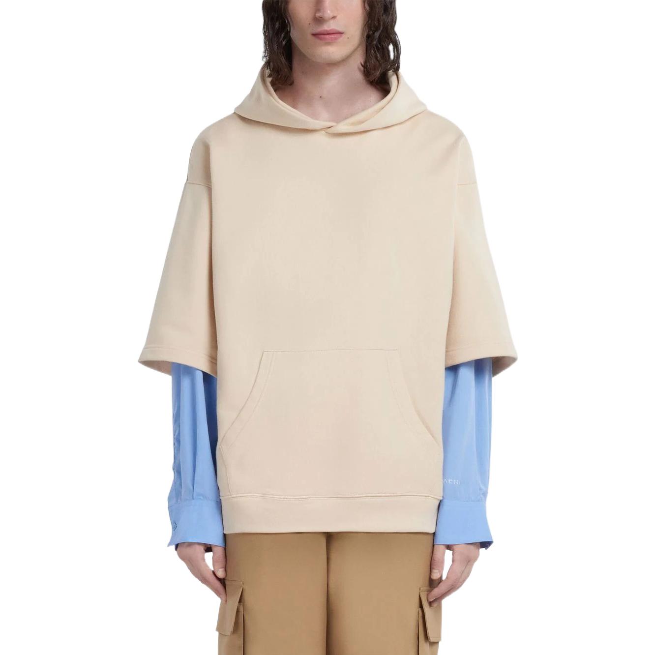 Purchase MARNI メンズ 長袖 フーディー マルチカラー - ツートーン レイヤードデザイン. FUMU0110Q1UTC08500W06