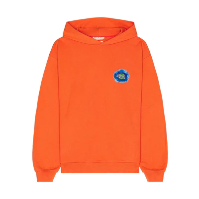MARNI Orange Sleeveless Hoodie with Letter Print FUMU0120PX-USCV20-MWR17