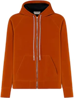 MARNI Orange Solid Logo Print Drawstring Zip Hoodie Jacket FUMU0128A0-UTV983-10841 MARNI Orange Solid Logo Print Drawstring Zip Hoodie Jacket FUMU0128A0-UTV983-10841